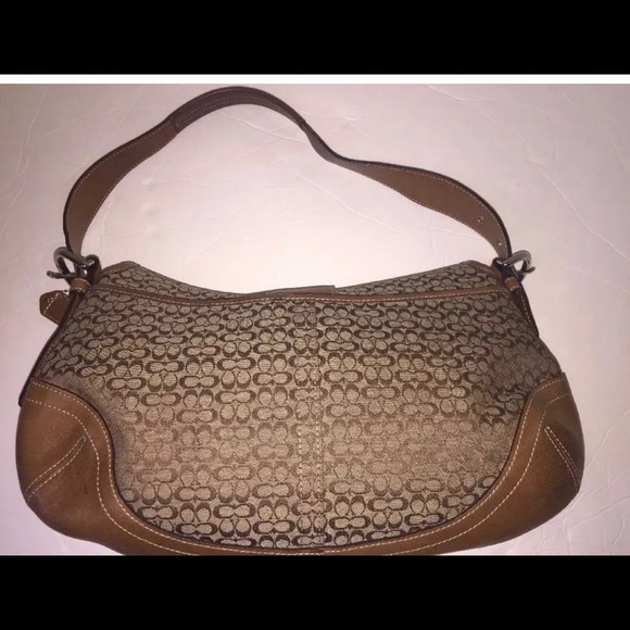 Coach Handbag Khaki Mint Authentic - Picture 2 of 8